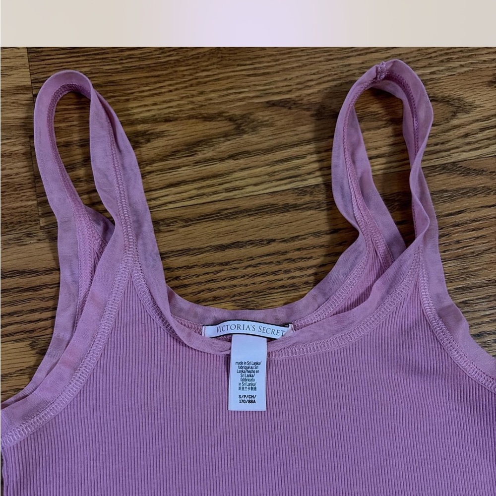 Victoria's Secret Ribbed Pink Top